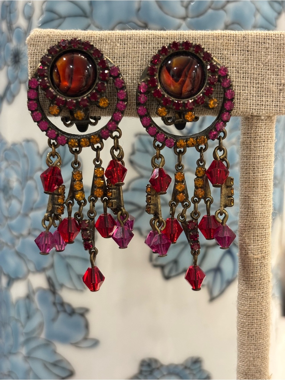 Sorrelli Bohemian Dangle Statement Clip On Earrings